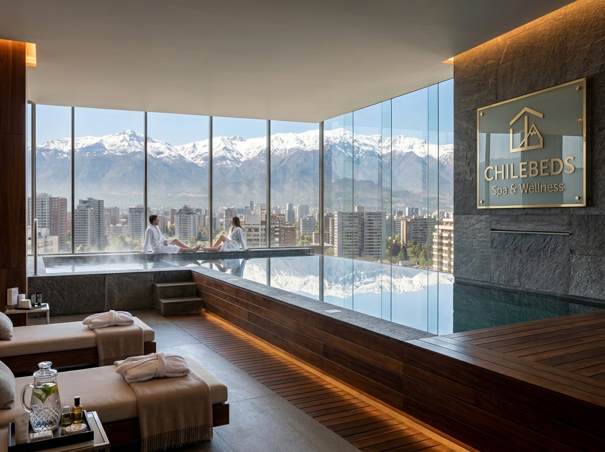 Peaceful luxury spa treatment room